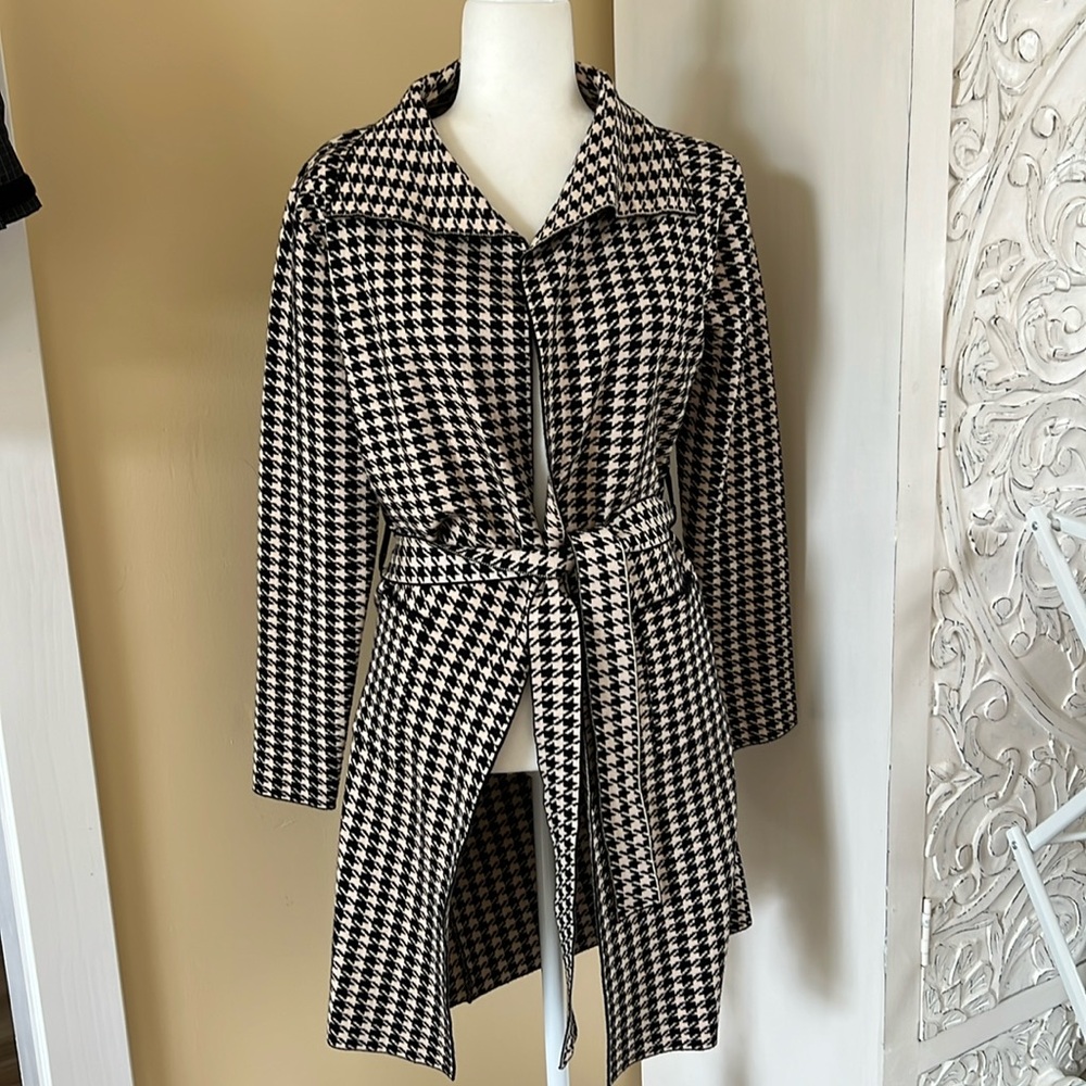 NWT Rachel Zoe houndstooth lightweight sweater jacket. Xs